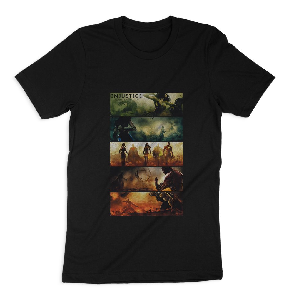 INJUSTICE GODS AMONG US PANELS SHORT SLEEVE T-SHIRT
