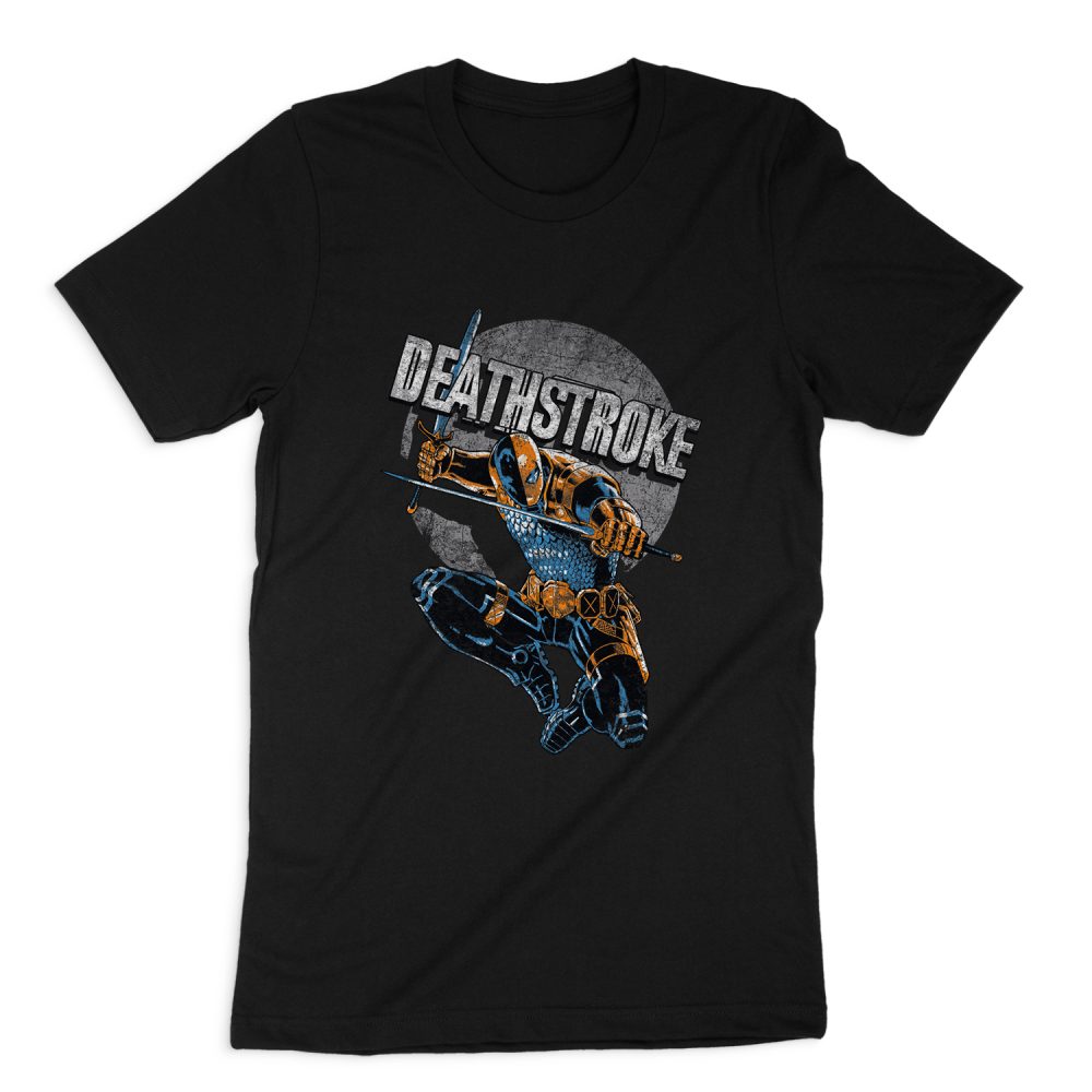 JUSTICE LEAGUE DEATHSTROKE RETRO SHORT SLEEVE T-SHIRT