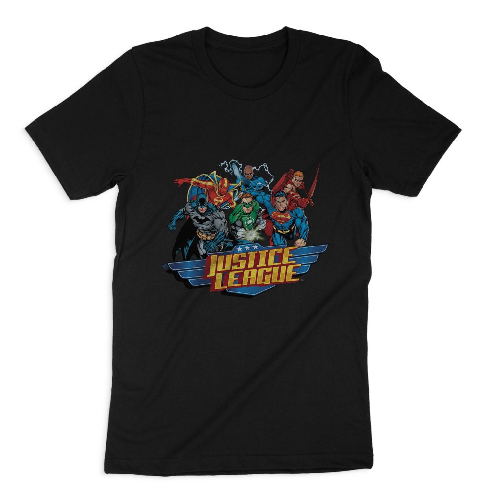 JUSTICE LEAGUE READY TO FIGHT SHORT SLEEVE T-SHIRT