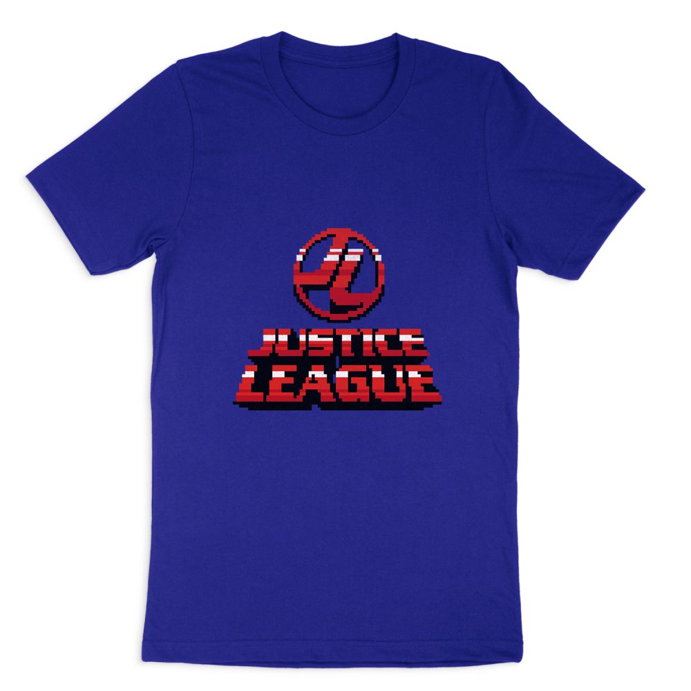 JUSTICE LEAGUE 8 BIT JLA SHORT SLEEVE T-SHIRT