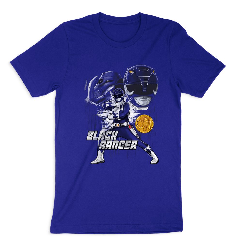 POWER RANGERS BLACK RANGER SHORT SLEEVE T-SHIRT