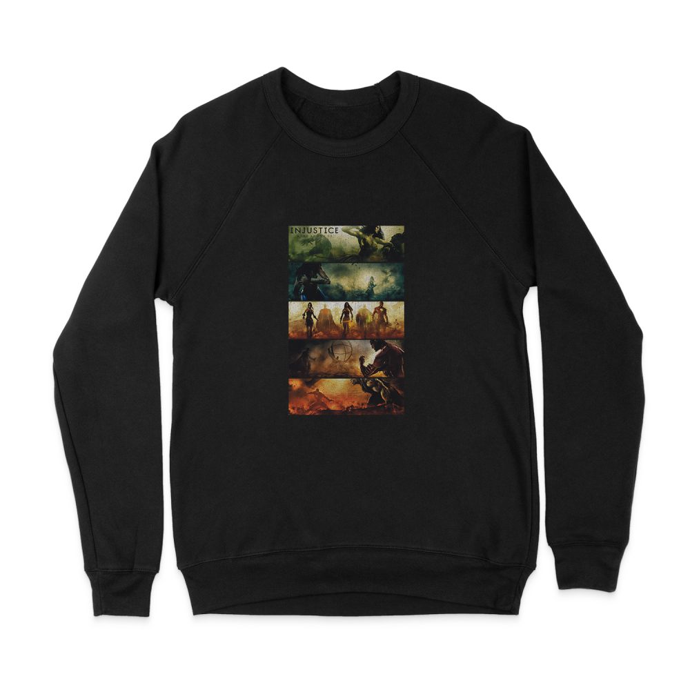 INJUSTICE GODS AMONG US PANELS SWEATSHIRT