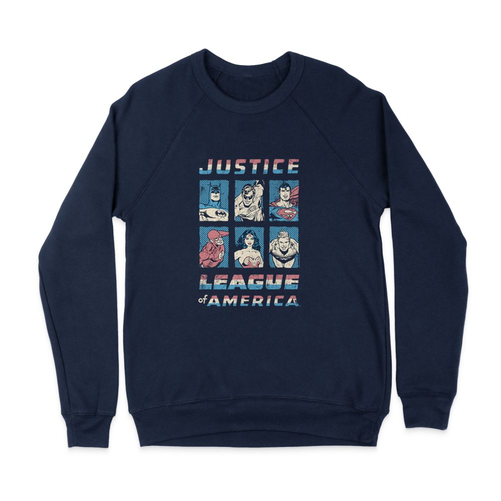 JUSTICE LEAGUE AMERICAN LEAGUE SWEATSHIRT