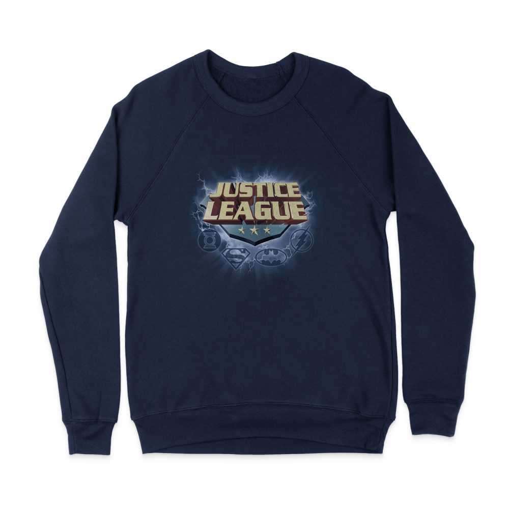 JUSTICE LEAGUE STORM LOGO SWEATSHIRT