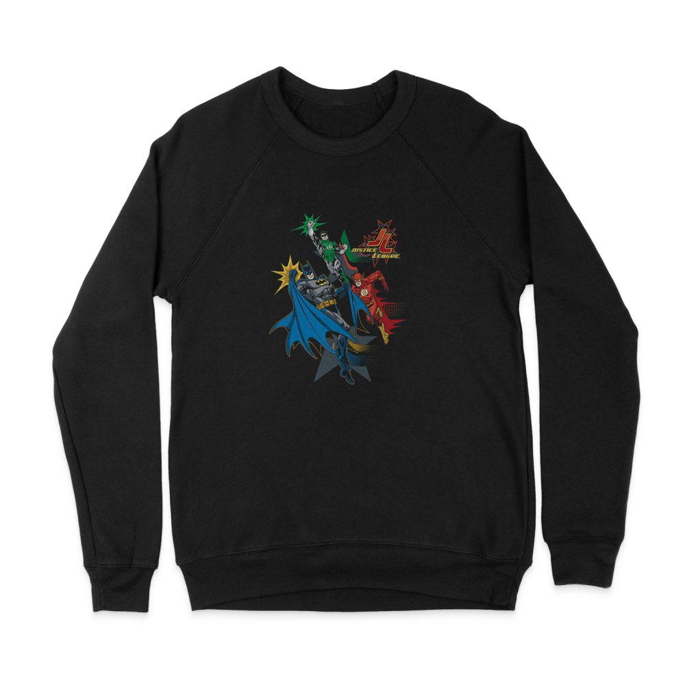 JUSTICE LEAGUE ACTION STARS SWEATSHIRT