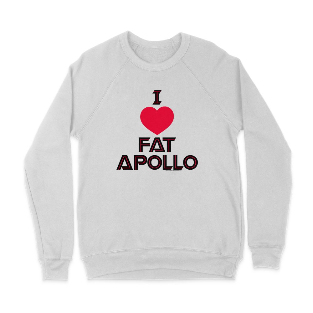 BATTLESTAR GALACTICA I HEART FAT APOLLO  SWEATSHIRT