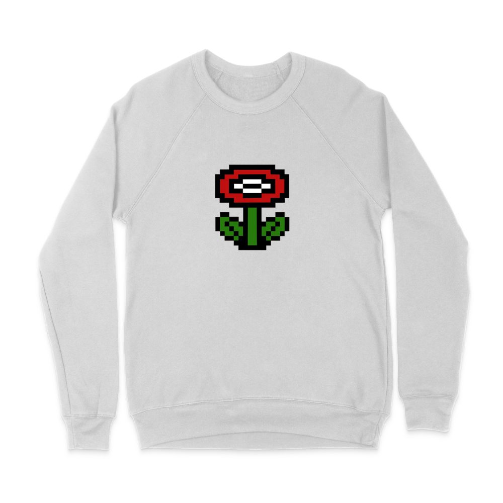 8-BIT FIRE FLOWER SUPER MARIO SWEATSHIRT