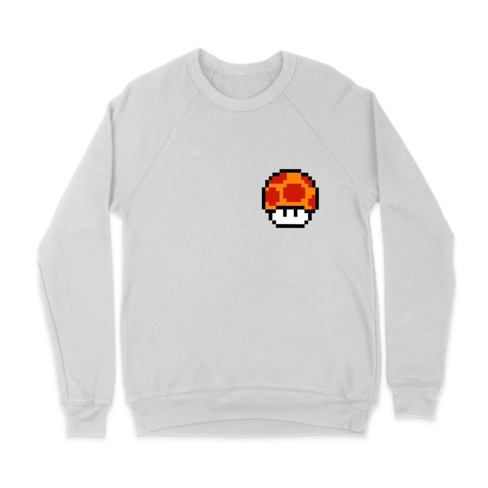 8-BIT MEGA MUCHROOM SUPER MARIO SWEATSHIRT