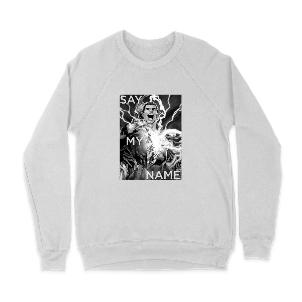 JUSTICE LEAGUE SAY MY NAME BLACK & WHITE SWEATSHIRT