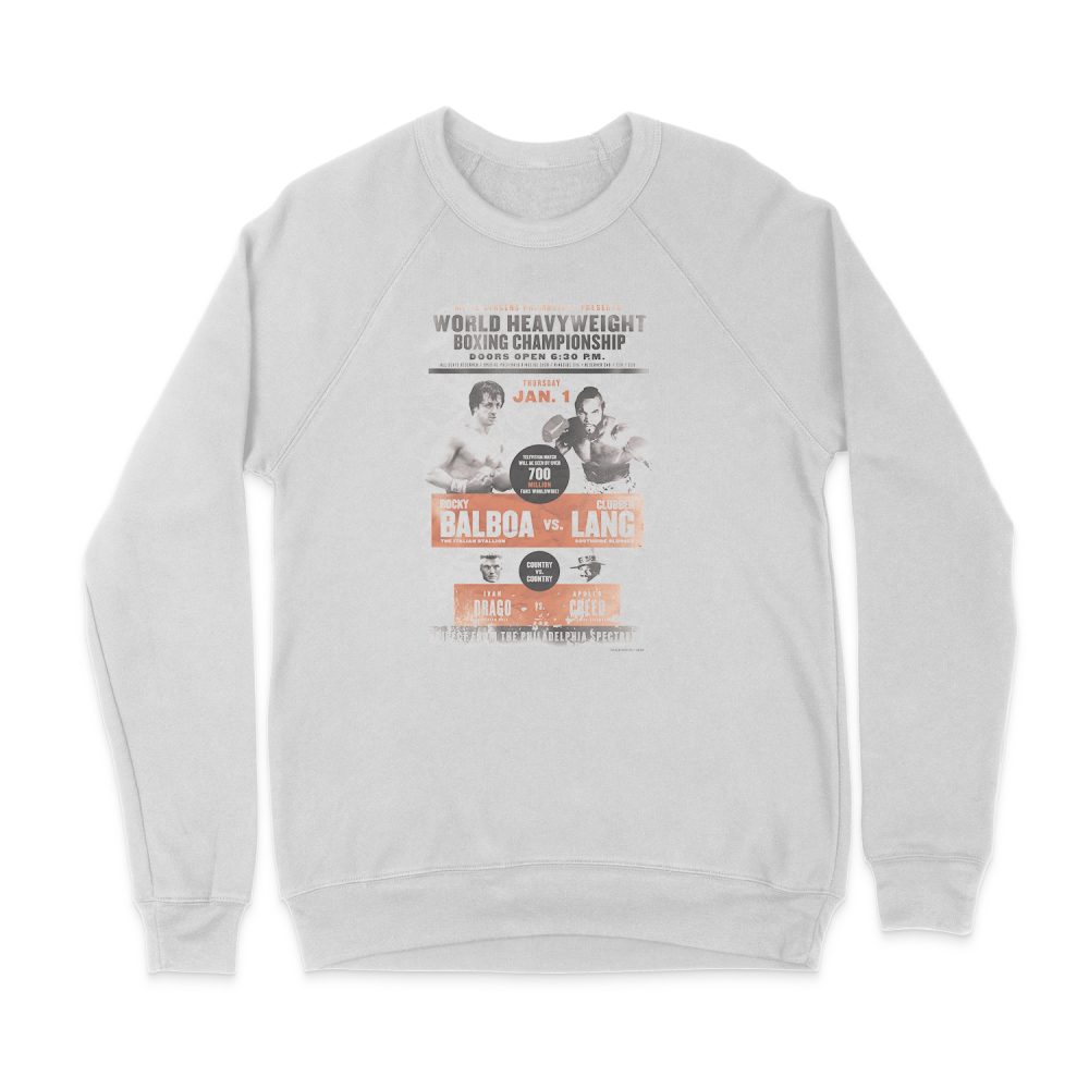ROCKY III VS CLUBBER POSTER SWEATSHIRT