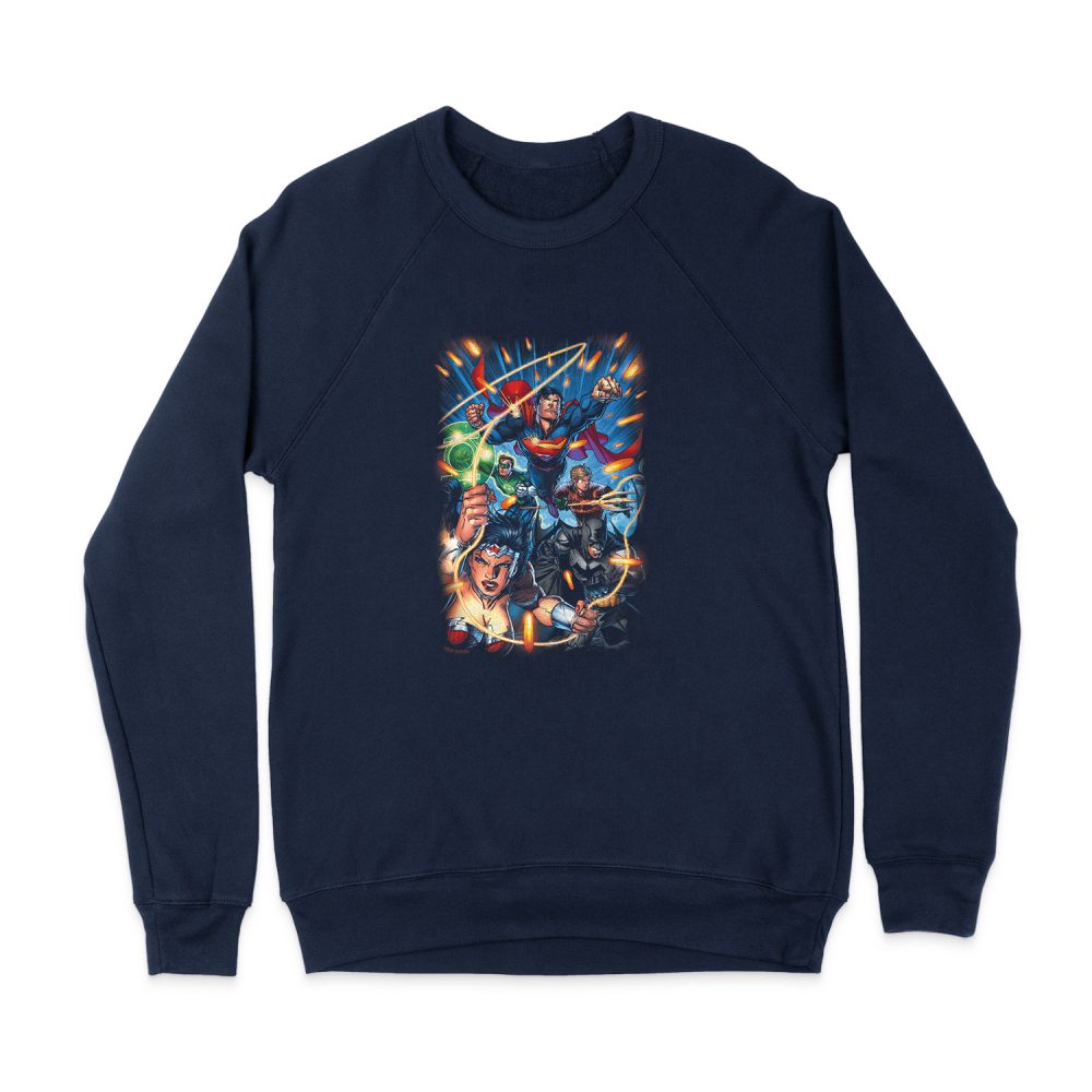 JUSTICE LEAGUE UNDER ATTACK SWEATSHIRT