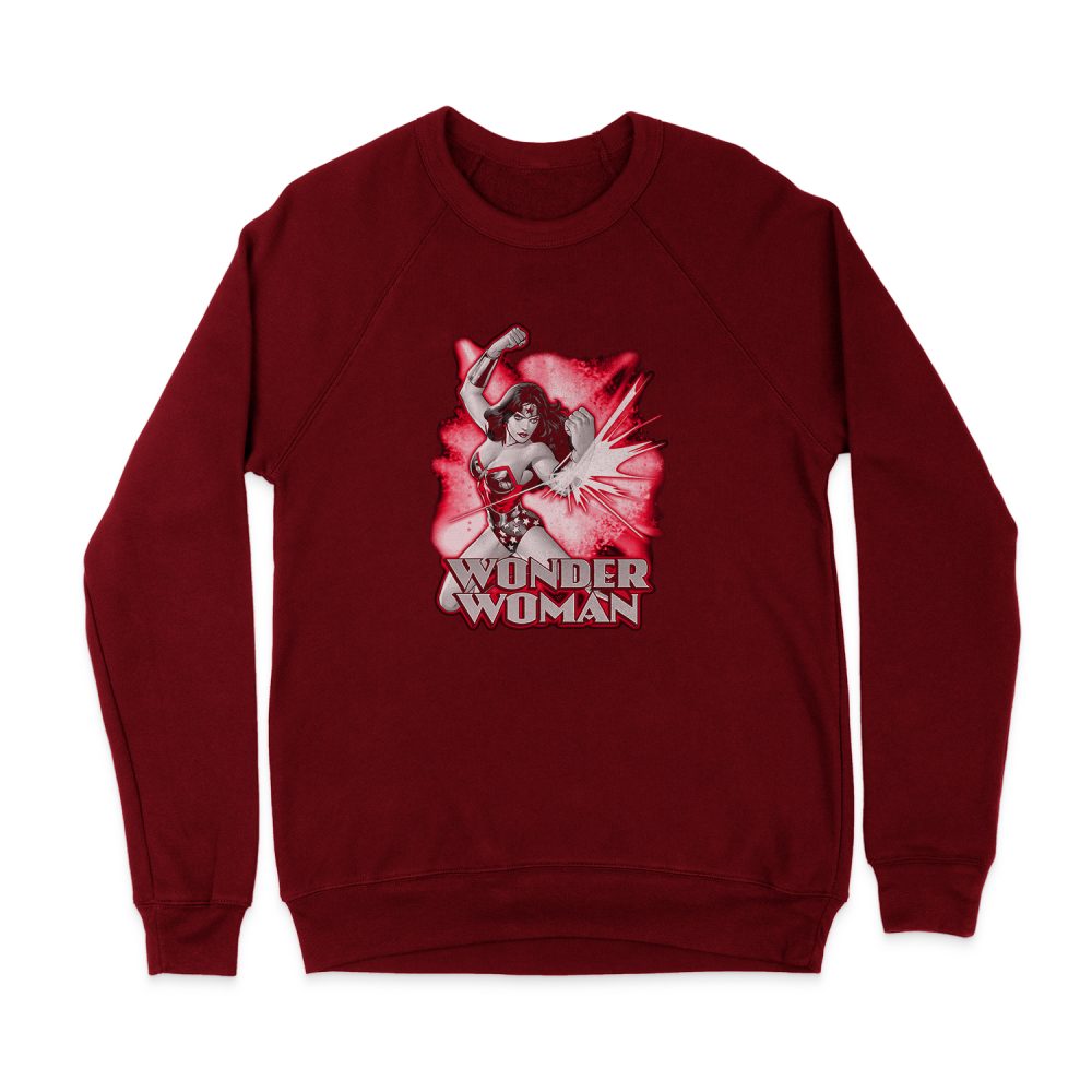 WONDER WOMAN RED & GRAY SWEATSHIRT