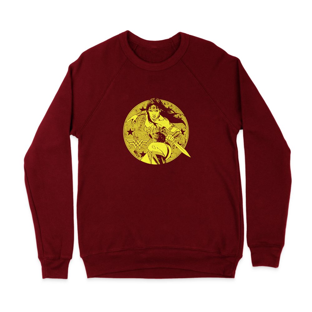 WONDER WOMAN DISTRESSED SWEATSHIRT