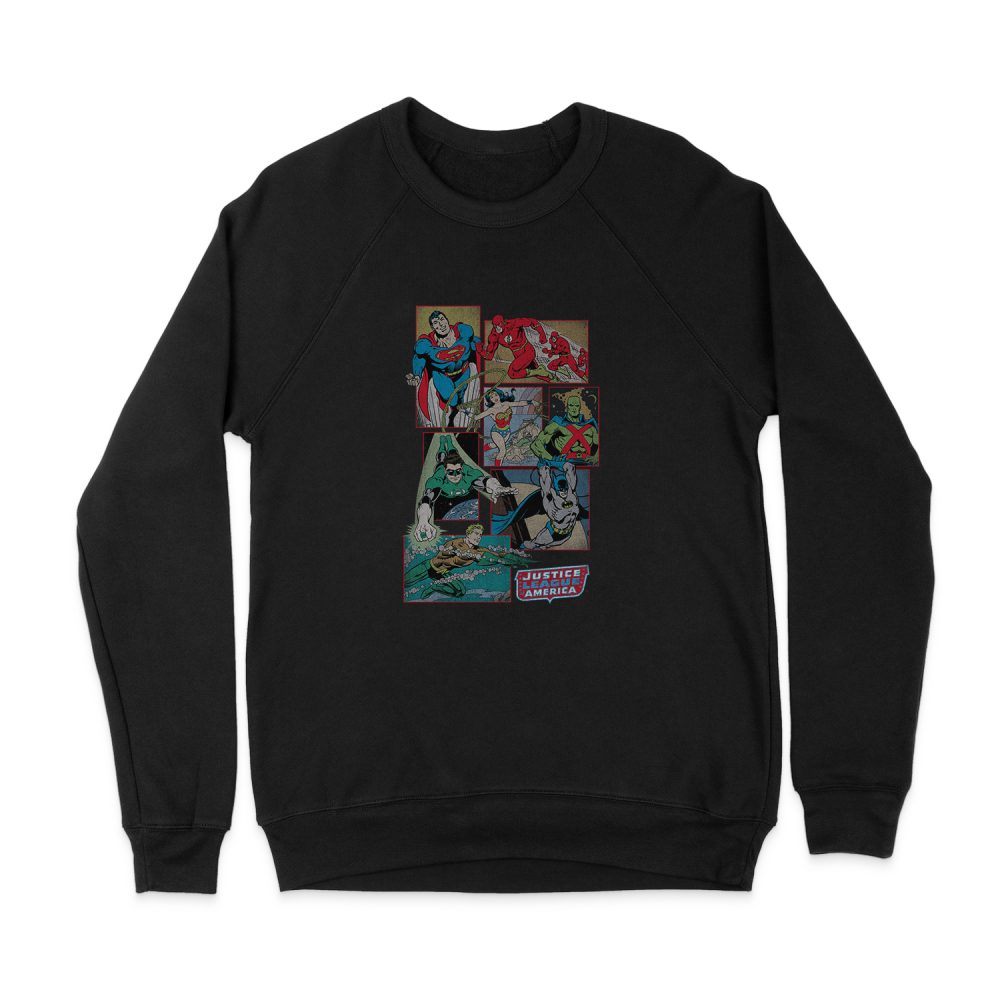 DC COMICS JUSTICE LEAGUE BOXES SWEATSHIRT