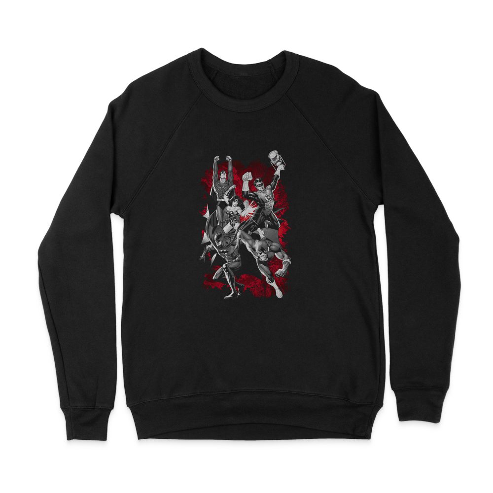 JUSTICE LEAGUE JLA EXPLOSION SWEATSHIRT