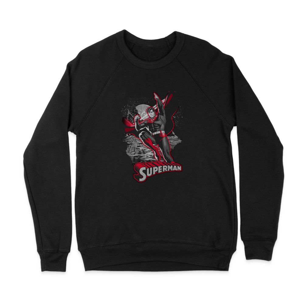 JUSTICE LEAGUE SUPERMAN RED & GRAY SWEATSHIRT