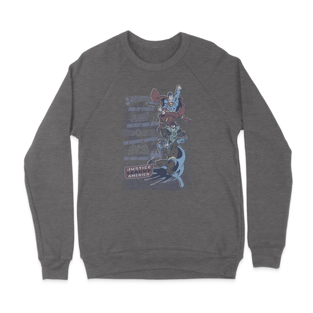 DC COMICS SUPERHERO ISSUES SWEATSHIRT
