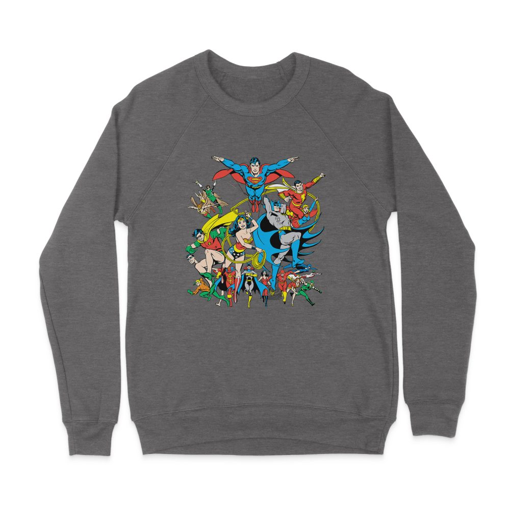 DC COMICS JUSTICE LEAGUE ASSEMBLE SWEATSHIRT