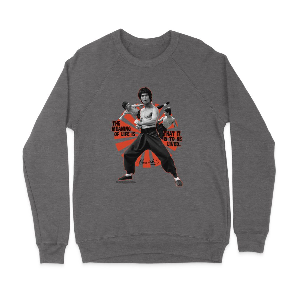 BRUCE LEE MEANING OF LIFE SWEATSHIRT