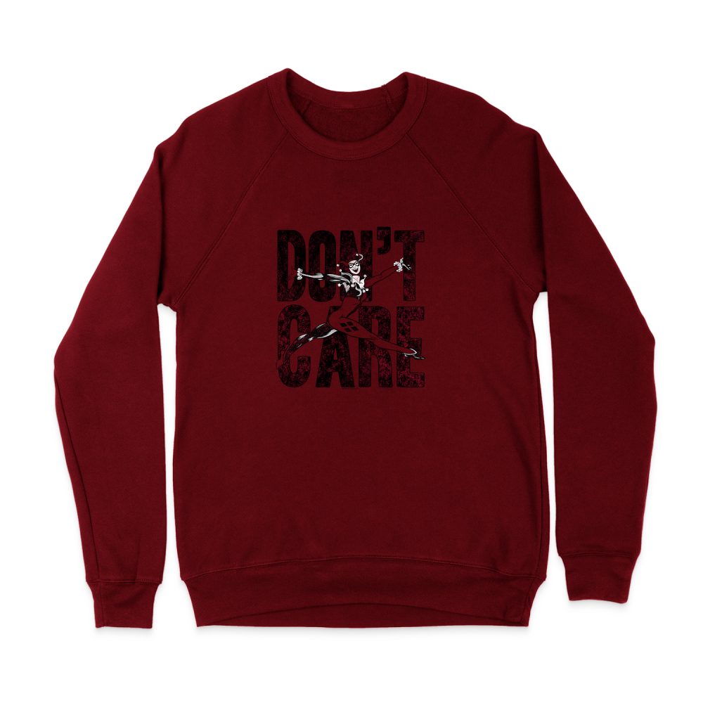 HARLEY QUINN DON'T CARE SWEATSHIRT