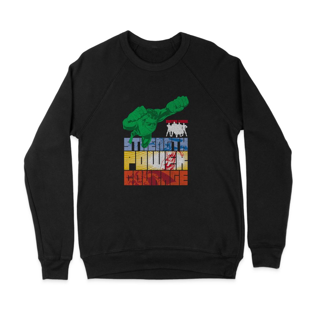 JUSTICE LEAGUE HEROIC QUALITIES SWEATSHIRT