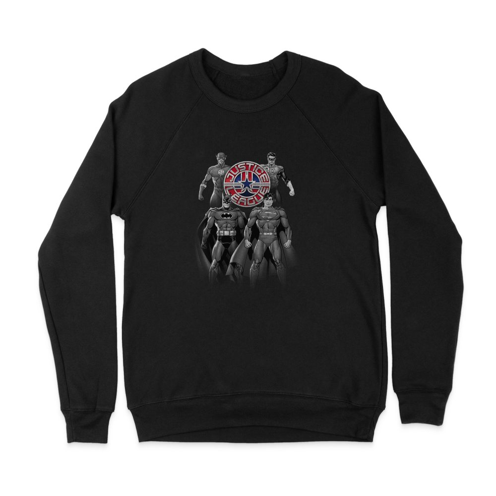 JUSTICE LEAGUE SHADES OF GRAY SWEATSHIRT