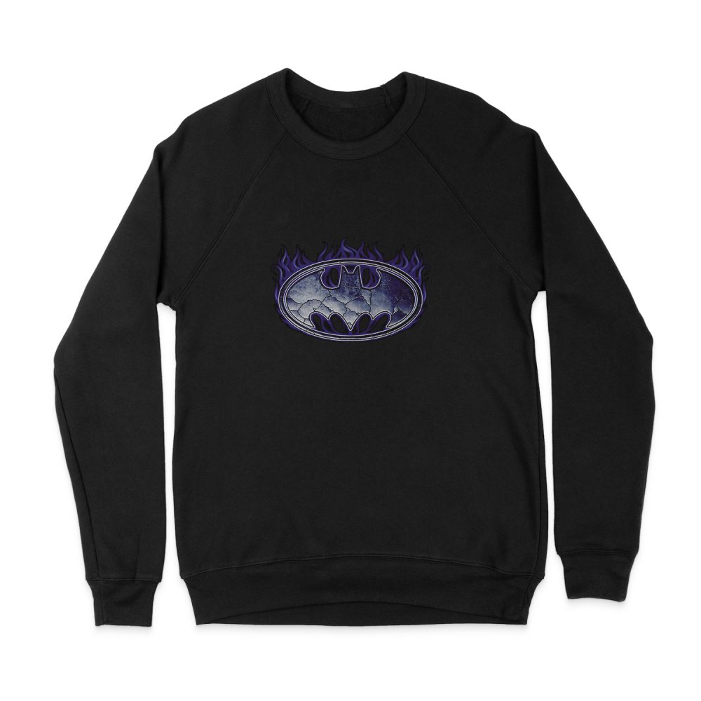 BATMAN CRACKED SHIELD SWEATSHIRT