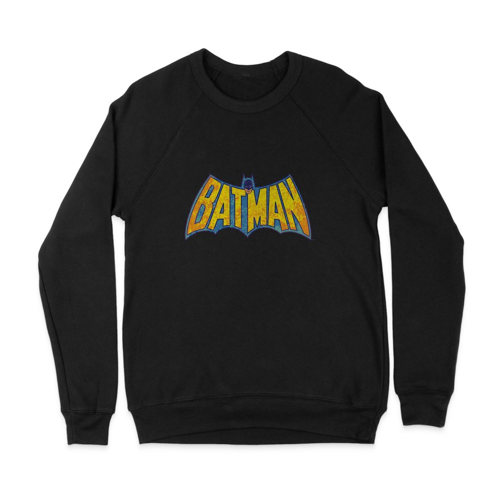 DC COMICS BATMAN NEON DISTRESS LOGO SWEATSHIRT