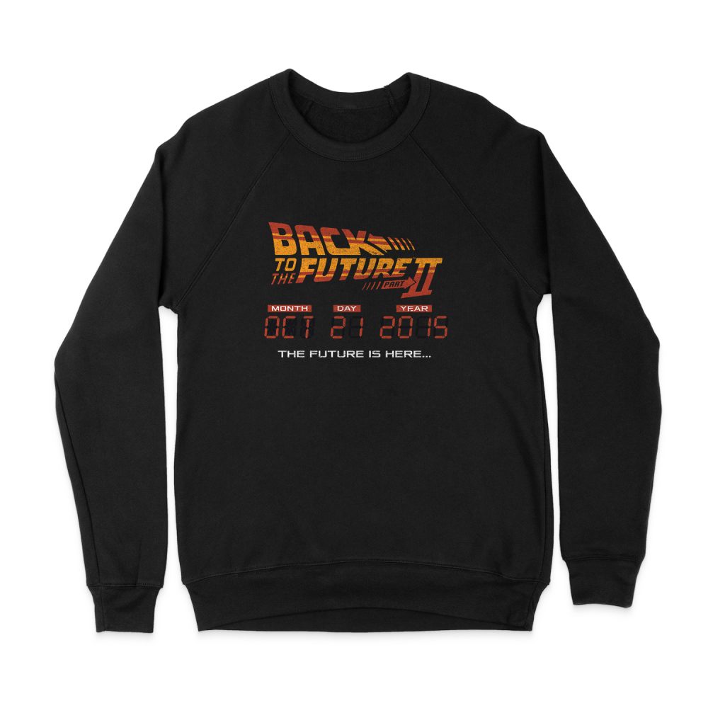 BACK TO THE FUTURE II FUTURE IS HERE SWEATSHIRT