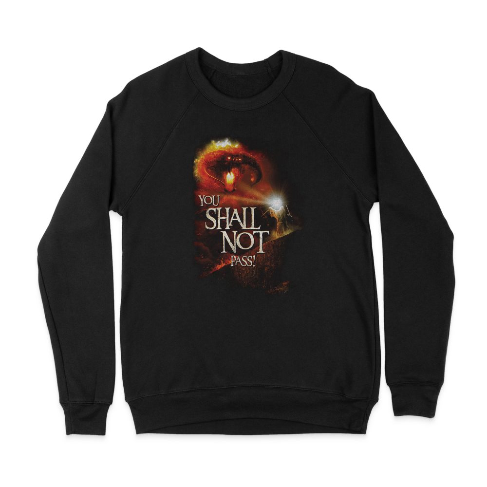 LORD OF THE RINGS YOU SHALL NOT PASS SWEATSHIRT