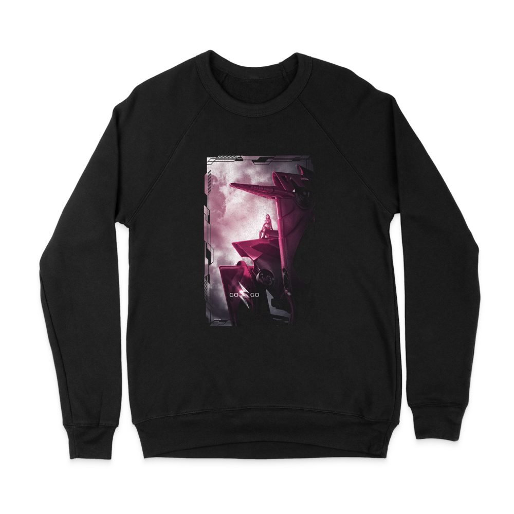 POWER RANGERS PINK ZORD POSTER SWEATSHIRT