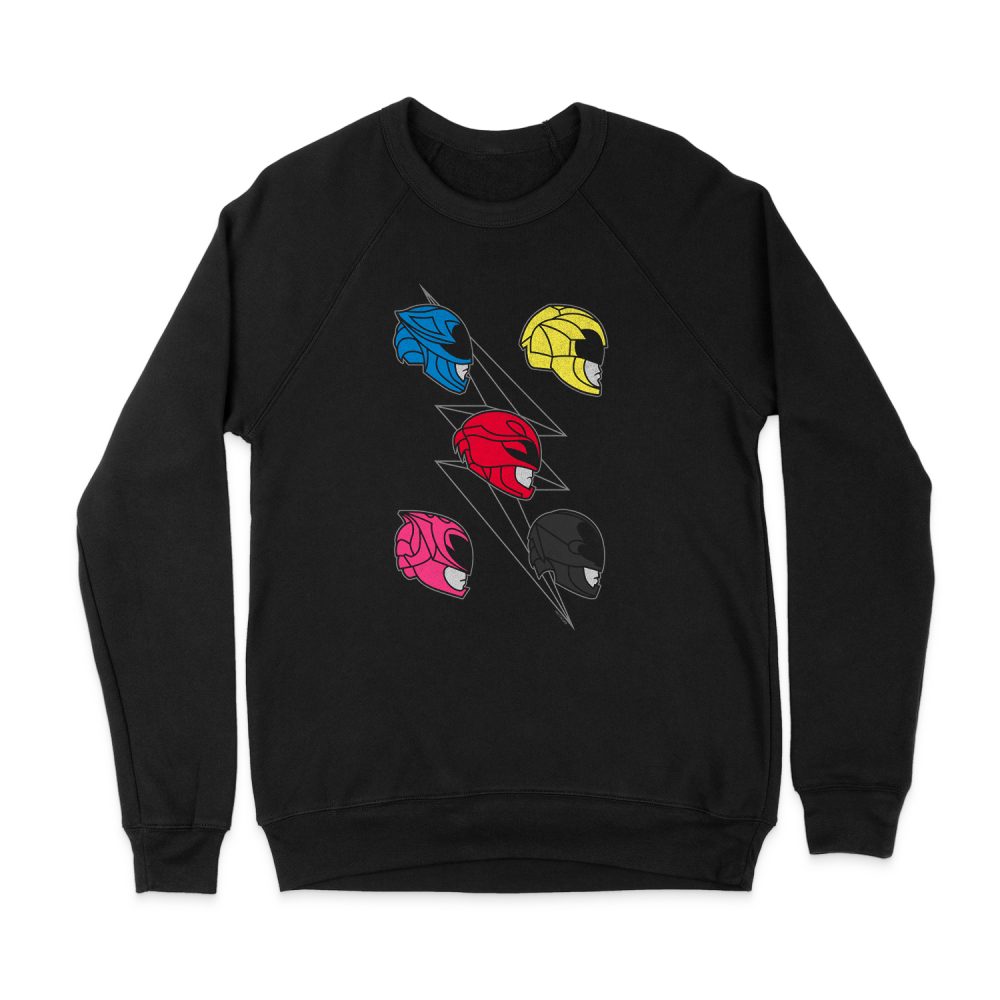 POWER RANGERS LINE HELMETS SWEATSHIRT