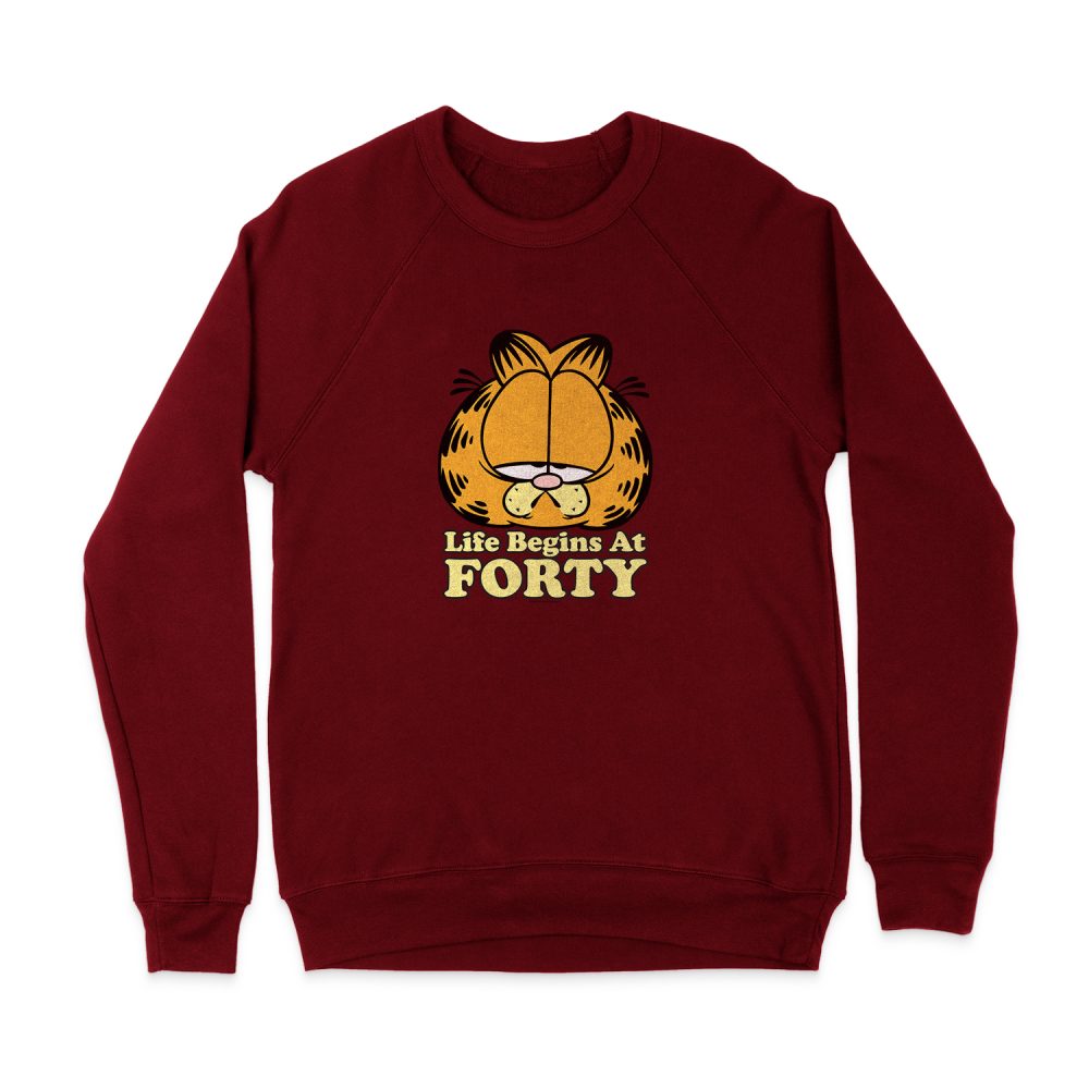 GARFIELD LIFE BEGINS AT FORTY SWEATSHIRT