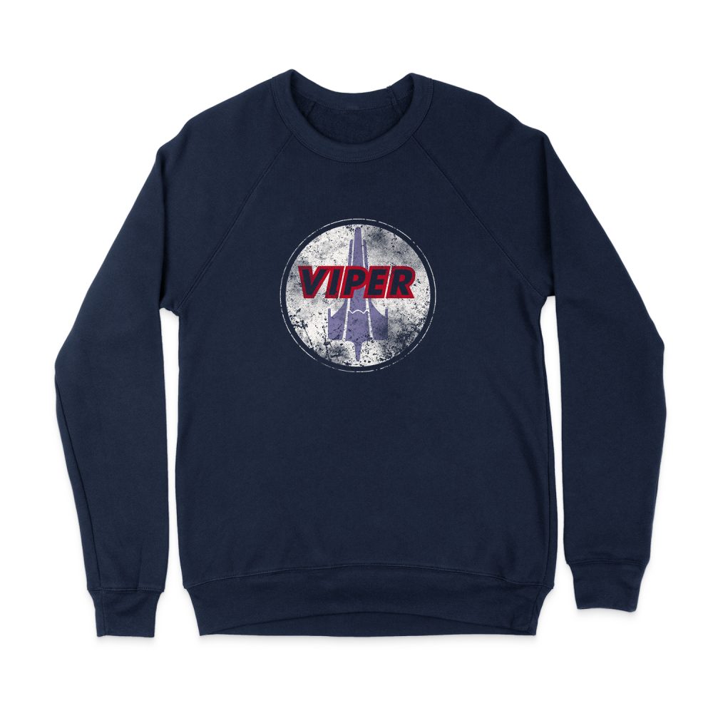BATTLESTAR GALACTICA WAR TORN VIPER SWEATSHIRT