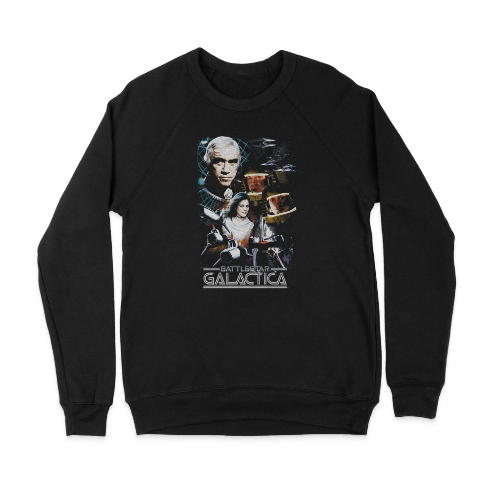 BATTLESTAR GALACTICA 35TH ANNIVERSARY COLLAGE SWEATSHIRT