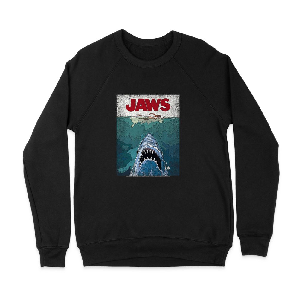 JAWS LINED POSTER SWEATSHIRT
