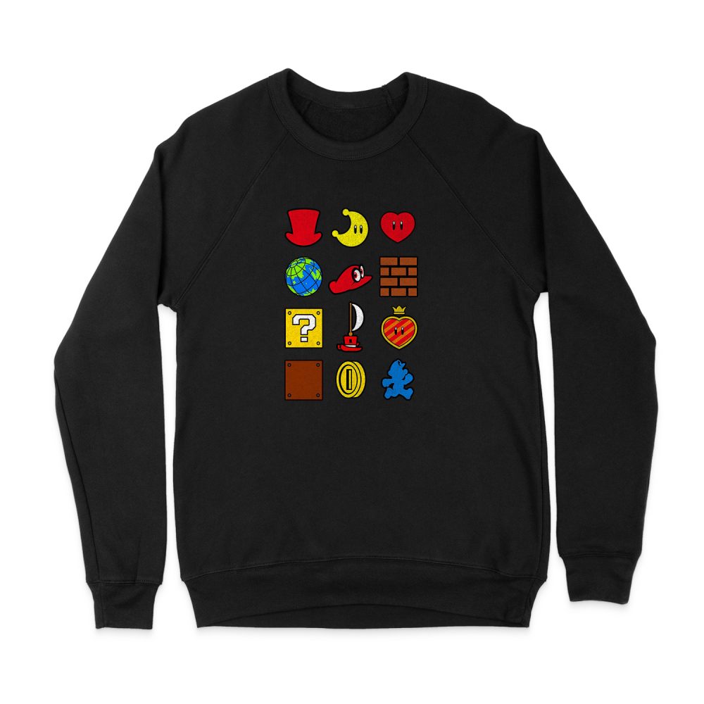 SUPER MARIO ITEM SWEATSHIRT