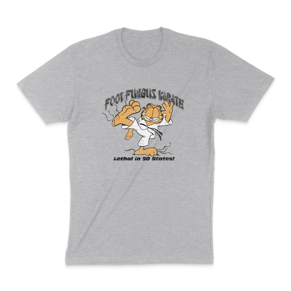 GARFIELD FOOT FUNGUS KARATE SHORT SLEEVE T-SHIRT