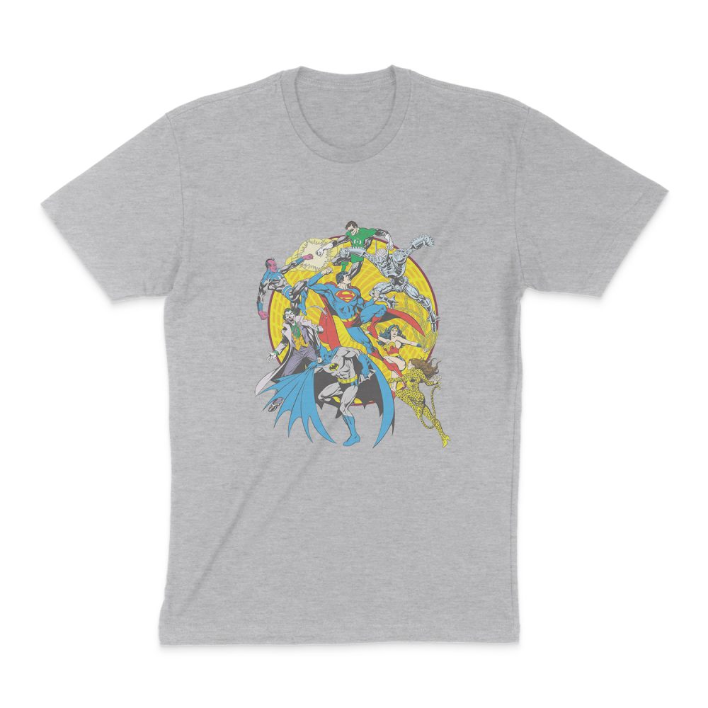 DC COMICS SPIN CIRCLE FIGHT SHORT SLEEVE T-SHIRT