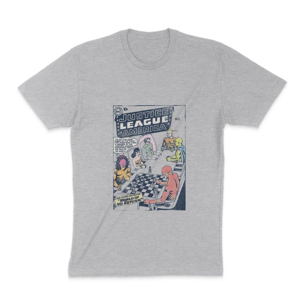 JUSTICE LEAGUE WORLD OF NO RETURN SHORT SLEEVE T-SHIRT
