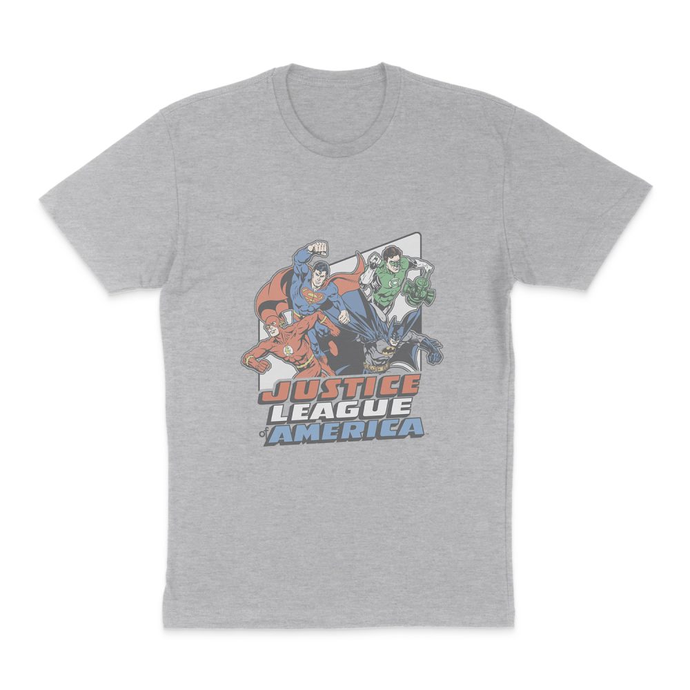 JUSTICE LEAGUE FOUR AGAINST CRIME SHORT SLEEVE T-SHIRT