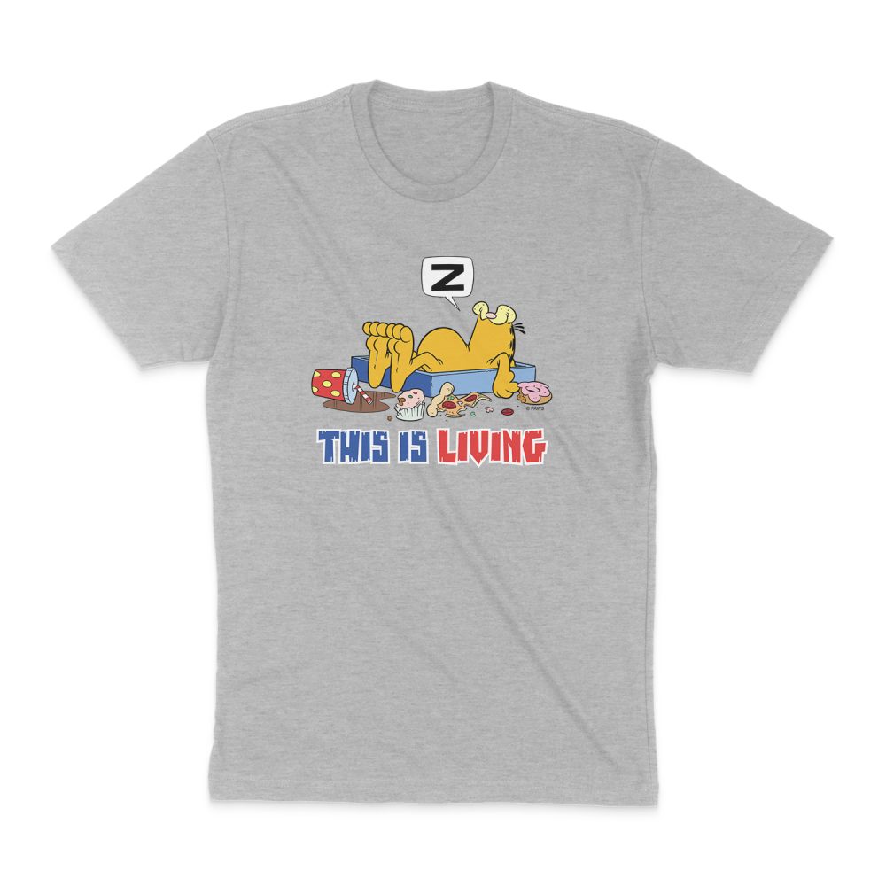 GARFIELD THIS IS LIVING SHORT SLEEVE T-SHIRT
