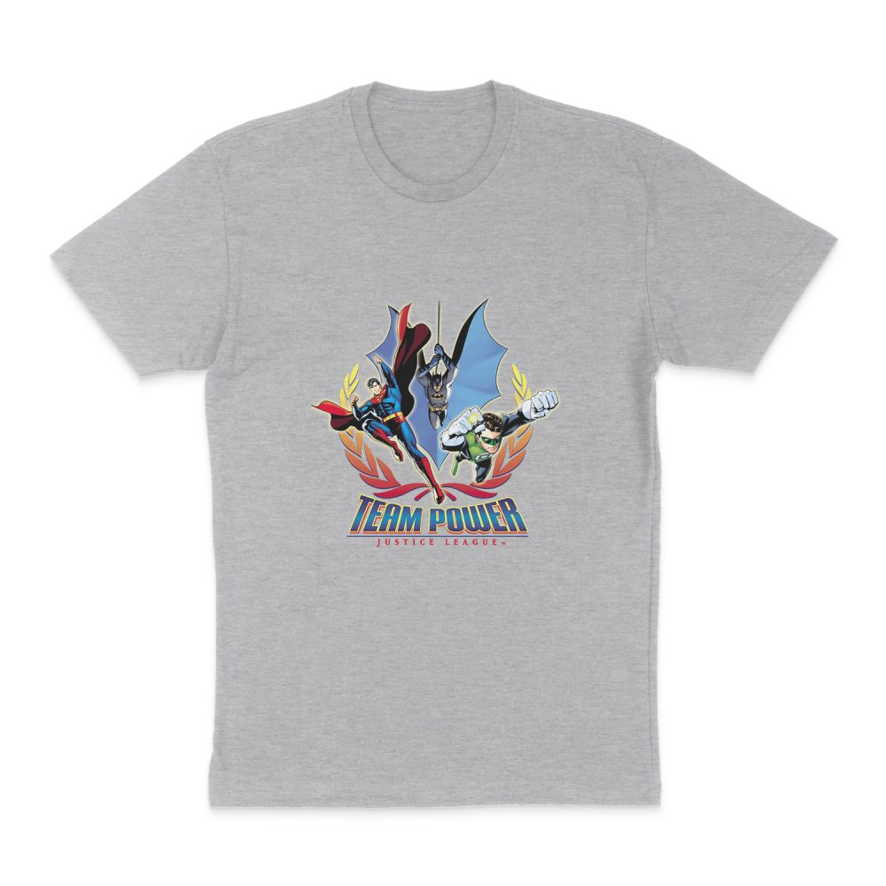 JUSTICE LEAGUE TEAM POWER SHORT SLEEVE T-SHIRT