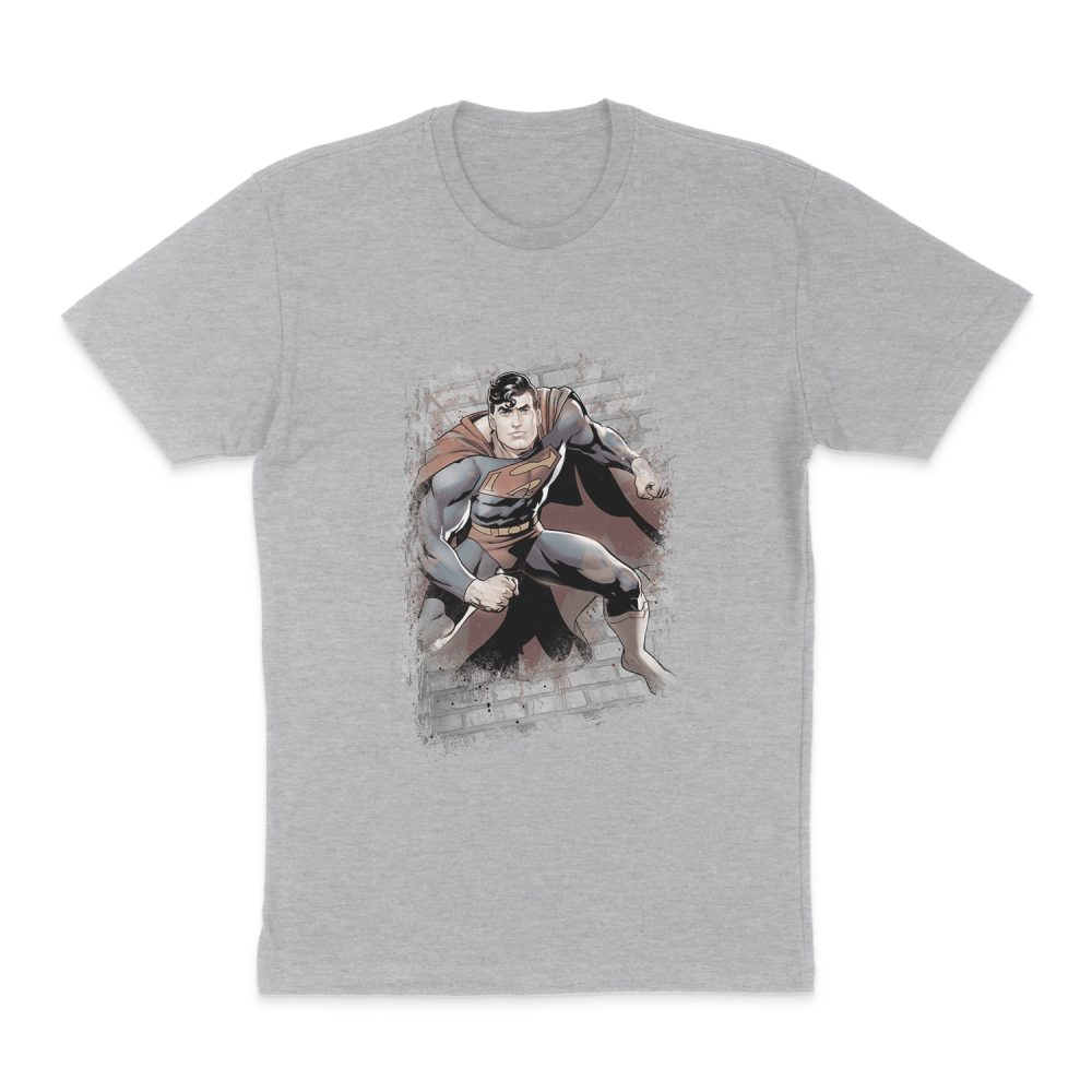JUSTICE LEAGUE SUPERMAN BRICKS SHORT SLEEVE T-SHIRT