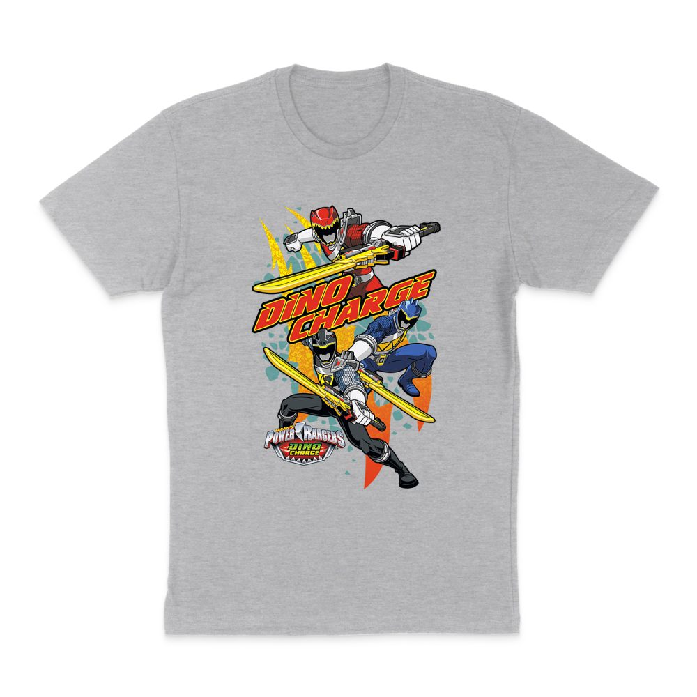 POWER RANGERS DINO CHARGE SWORDS OUT SHORT SLEEVE T-SHIRT