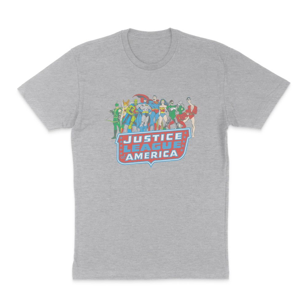 DC COMICS JLA LINEUP SHORT SLEEVE T-SHIRT