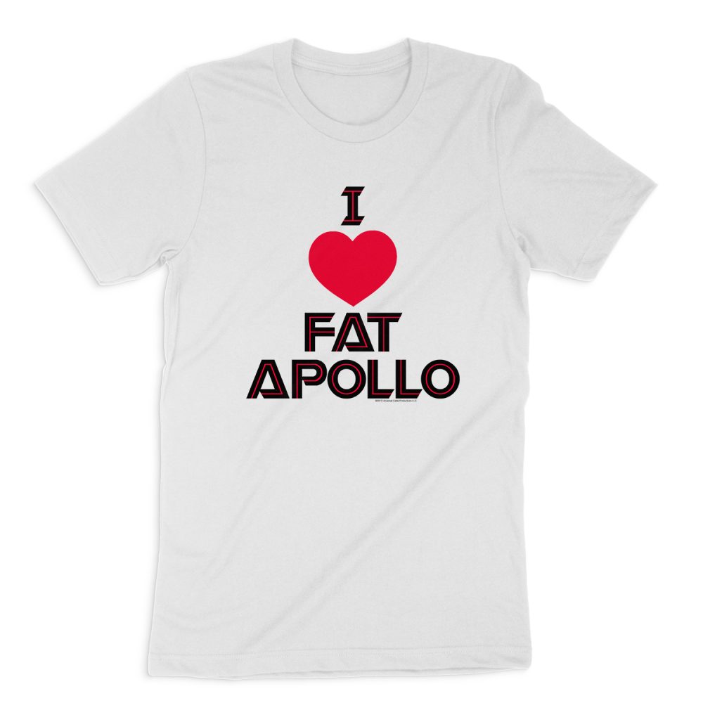 BATTLESTAR GALACTICA I HEART FAT APOLLO SHORT SLEEVE T-SHIRT