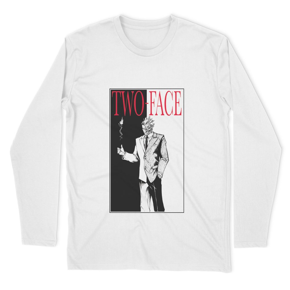 BATMAN TWO FACE LONG SLEEVE T-SHIRT