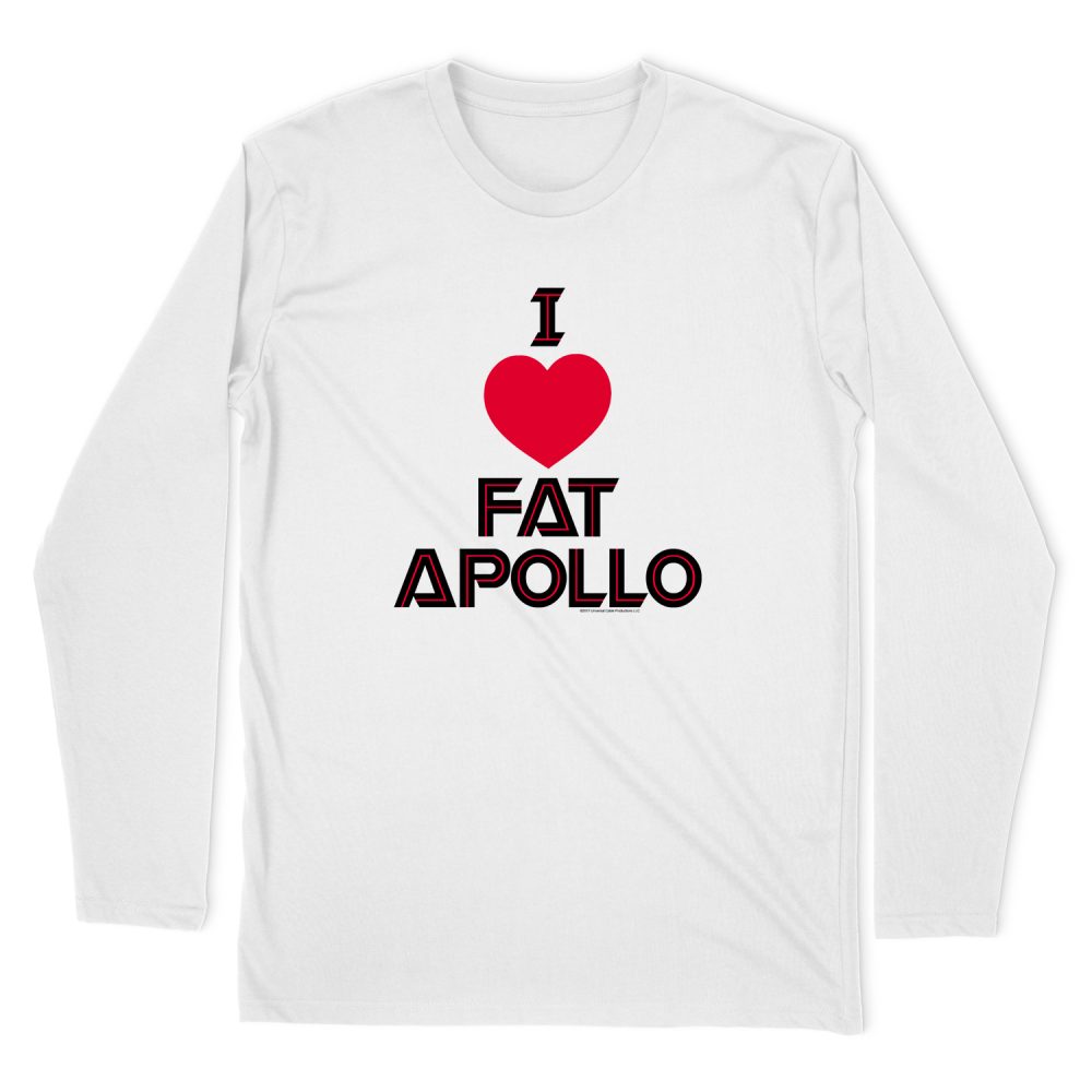 BATTLESTAR GALACTICA I HEART FAT APOLLO LONG SLEEVE T-SHIRT