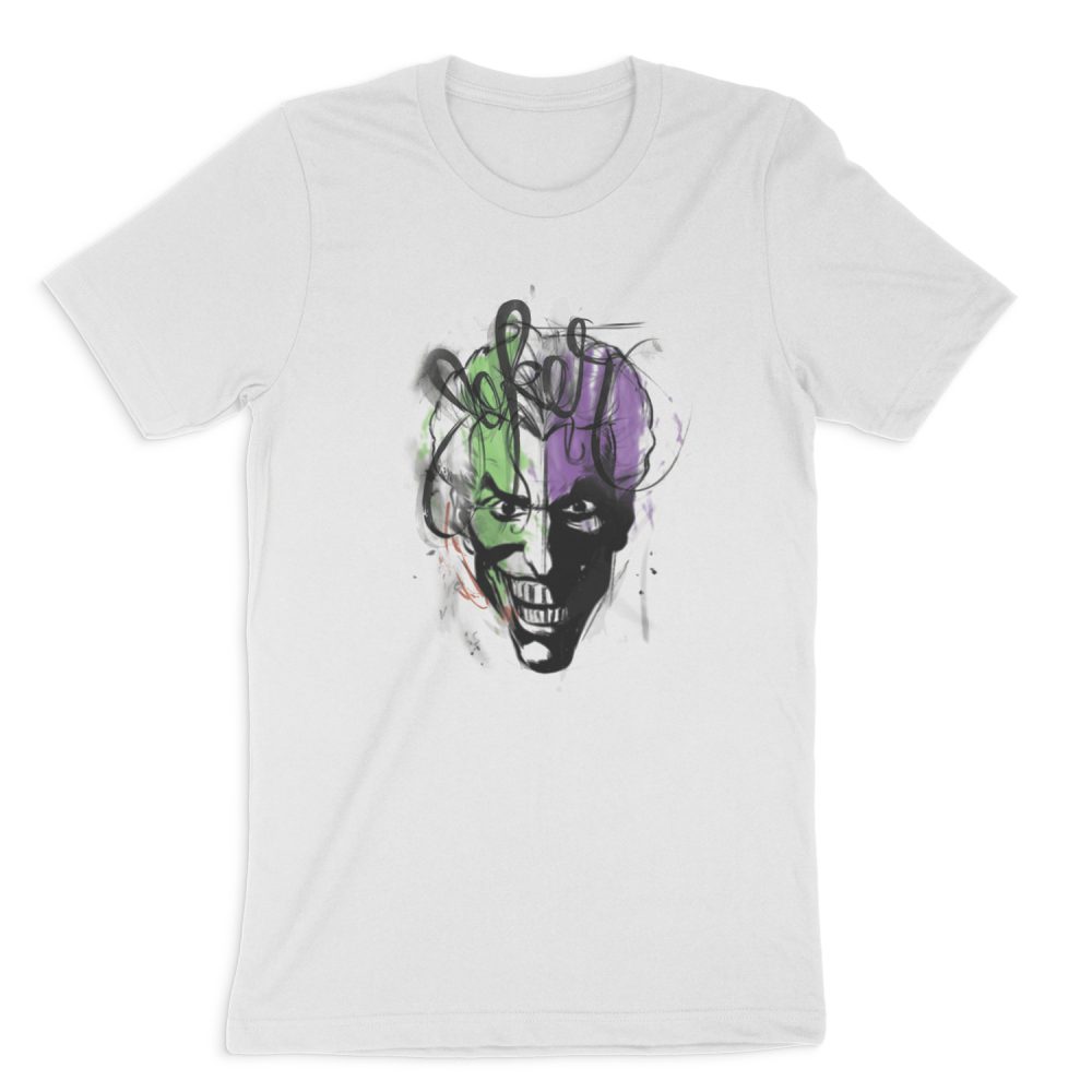 JOKER AIRBRUSH SHORT SLEEVE T-SHIRT